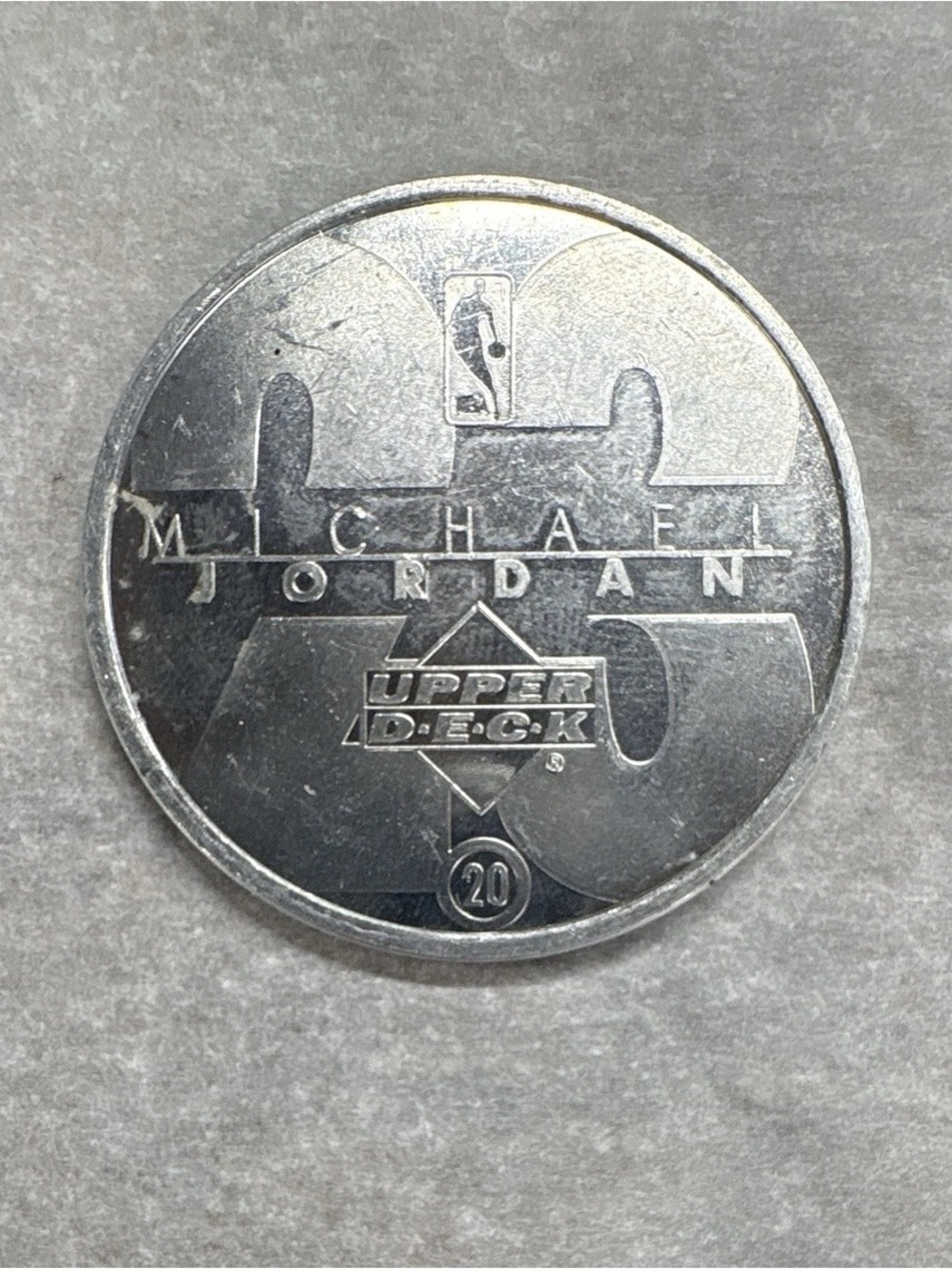 Upper Deck Michael Jordan #20 Metal Coin/Token Collectible - NBA Bulls